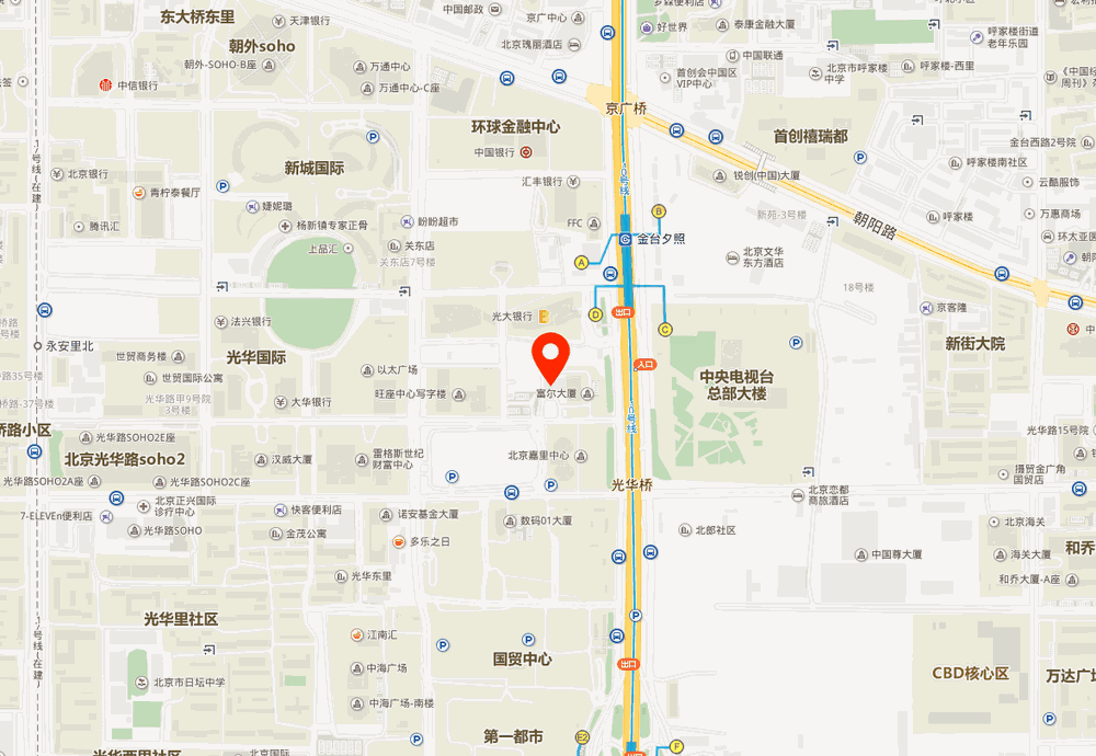 住总大厦位置地图